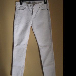 Express Mid rise Skinny White Jeans Sz 4